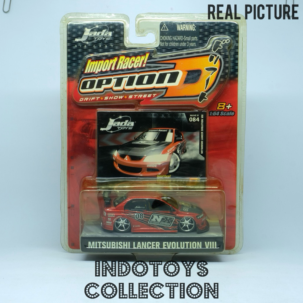 Jada Import Racer Option D ~ Mitsubishi Lancer Evo VIII