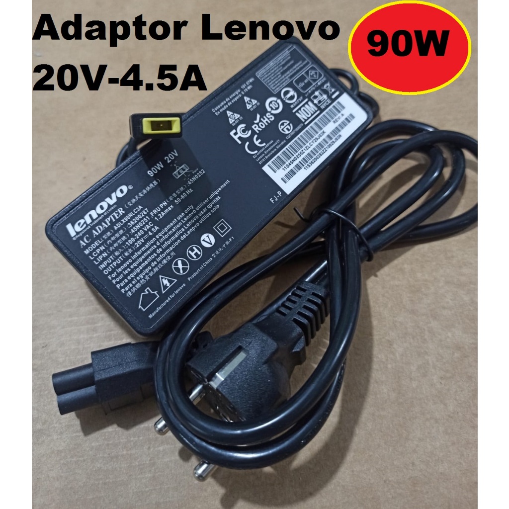 Adaptor|Charger Aio Lenovo 20V 4.5A USB 90W For Aio Lenovo IdeaCentre AIO 3 22IAP7 24IAP7 27IAP7