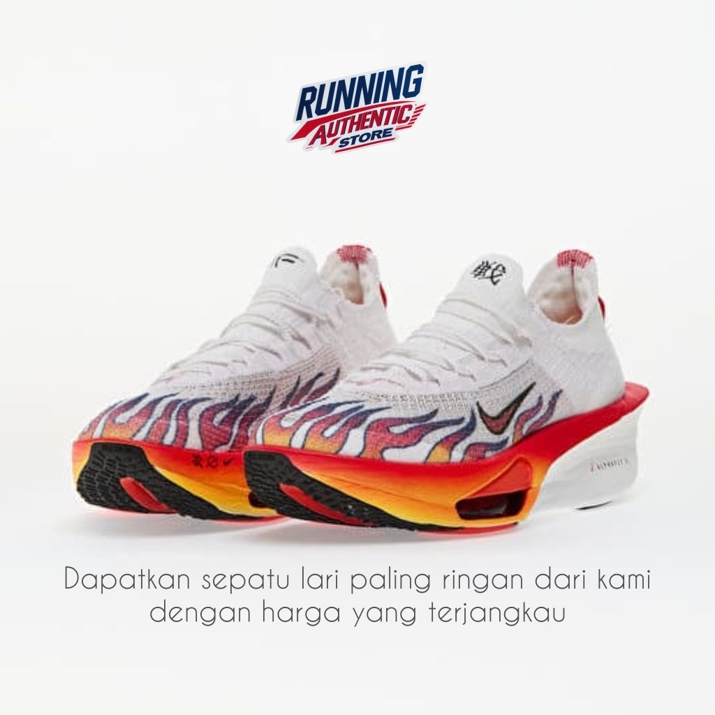 Sepatu Running Alphafly 3 - White/Habanero Red-Black-University Red
