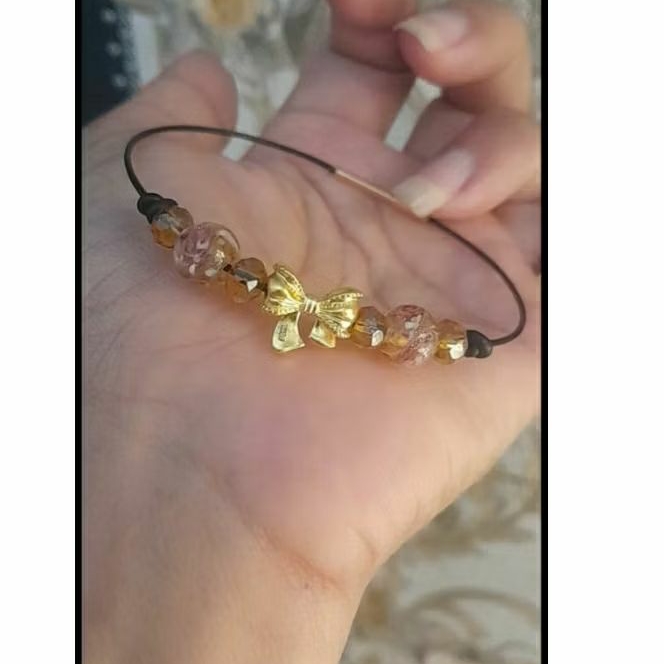 gelang kawat emas pita