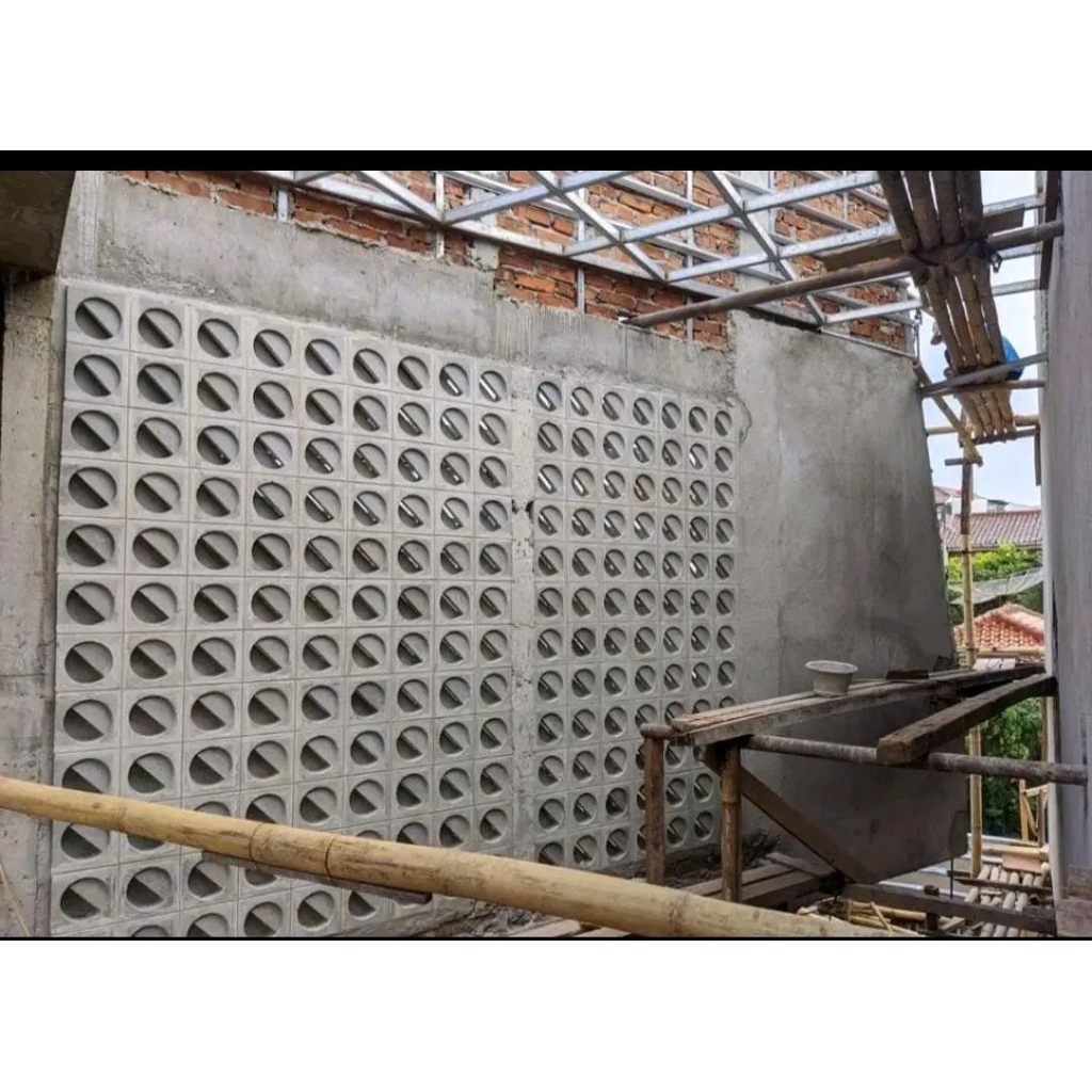 roster beton halus motif setengah lingkar