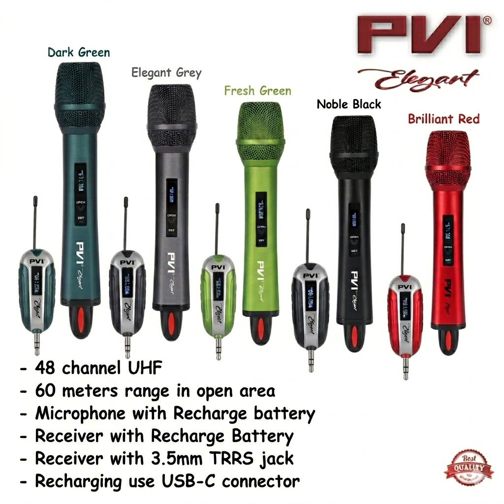 PVI Elegant wireless microphone / UHF microphone