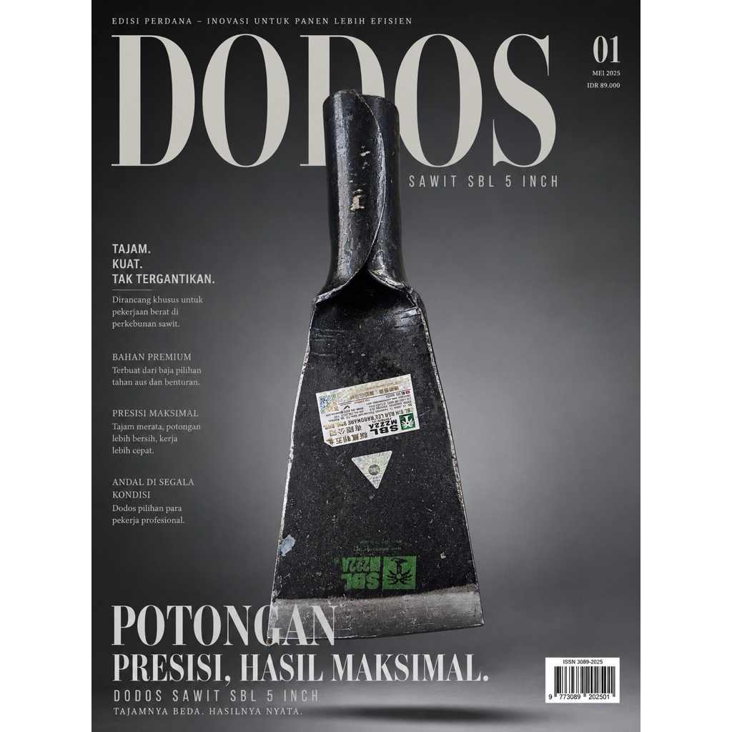 Dodos Sawit SBL 5 Inch Asli Baja Premium Tajam Awet Untuk Panen Kelapa Sawit