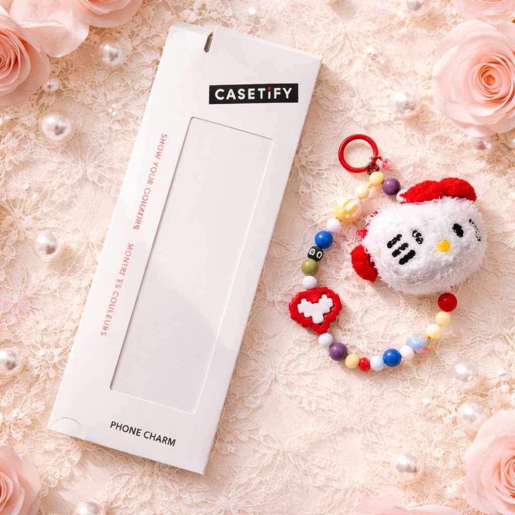 Premium Chain gantungan Handphone Casetify short strap lanyard HK | Bag Charm | Strap Phone Casetify