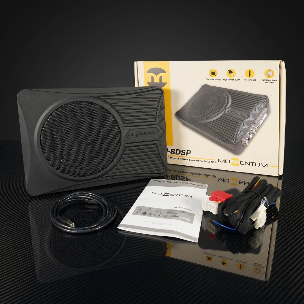 Subwoofer Kolong Aktif Momentum SBM-8 DSP 8 Inch Built-in Processor Audio Original