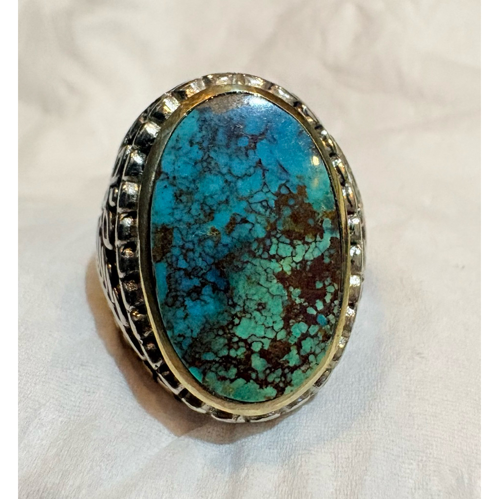 batu pirus persia warna langka gradasi ceplok