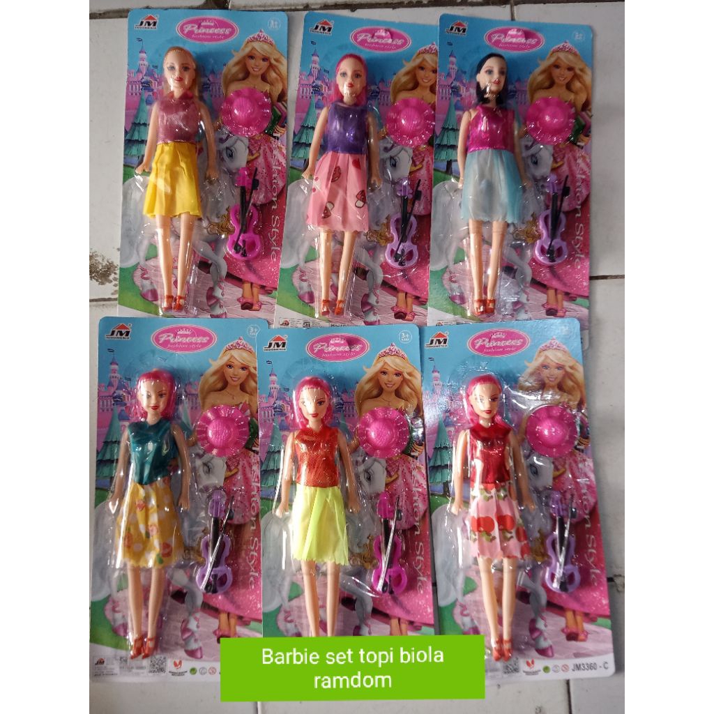 BONEKA BARBIE SET BIOLA DAN TOPI JM3360-C