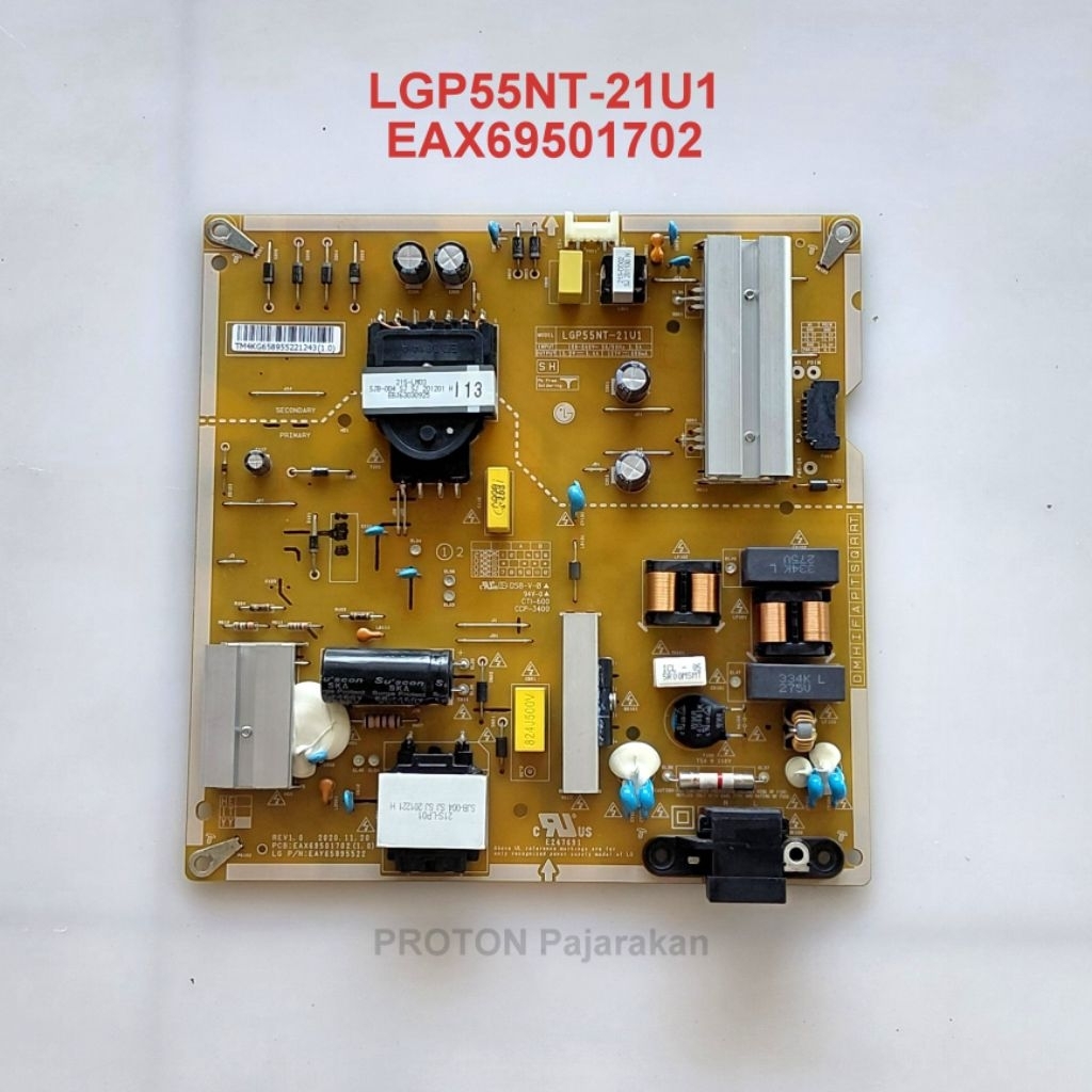 PSU LED Smart TV LG 55UP8000 55UP8000PTB 55UP8000PTB.ATIYLJD Power Supply LGP55NT-21U1 EAX69501702 E