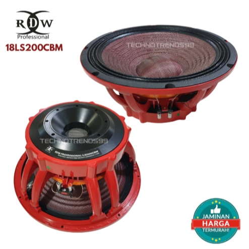 (FREE PETI KAYU) SPEAKER RDW 18LS2000 CBM Speaker RDW 18 LS2000 Carbon