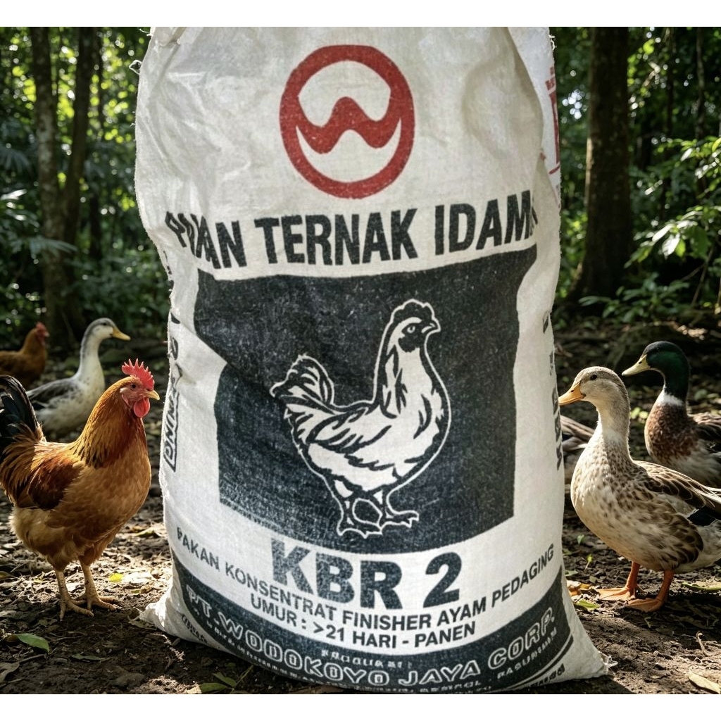 KBR-2 KONSENTRAT AYAM PEDAGING WONOKOYO 1KILO PAKAN UNGGAS