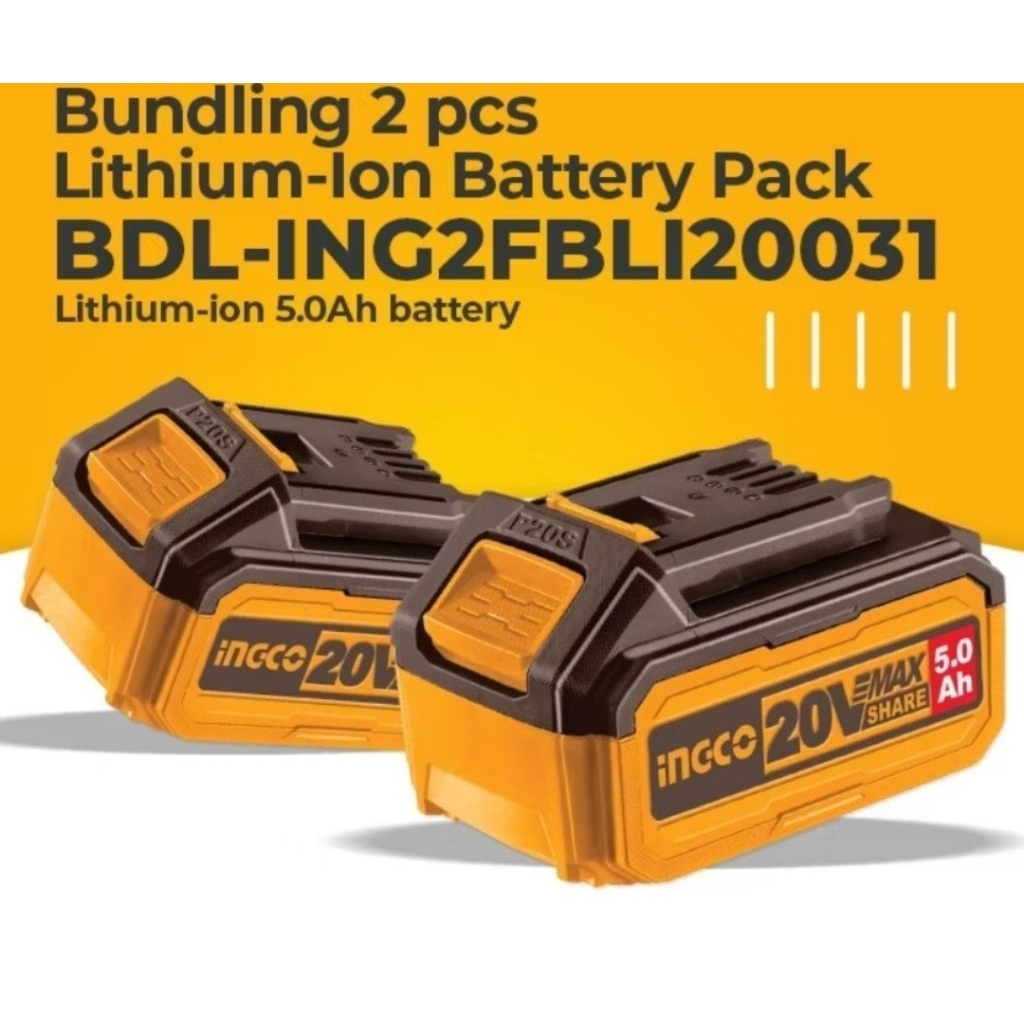 Bundling Baterai Ingco 5AH