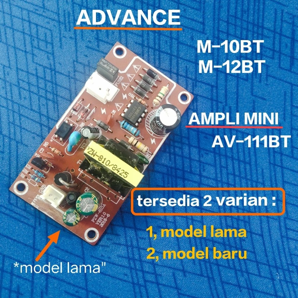 power regulator suplai advance m-12Bt m-10Bt ampli mini AV -111BT