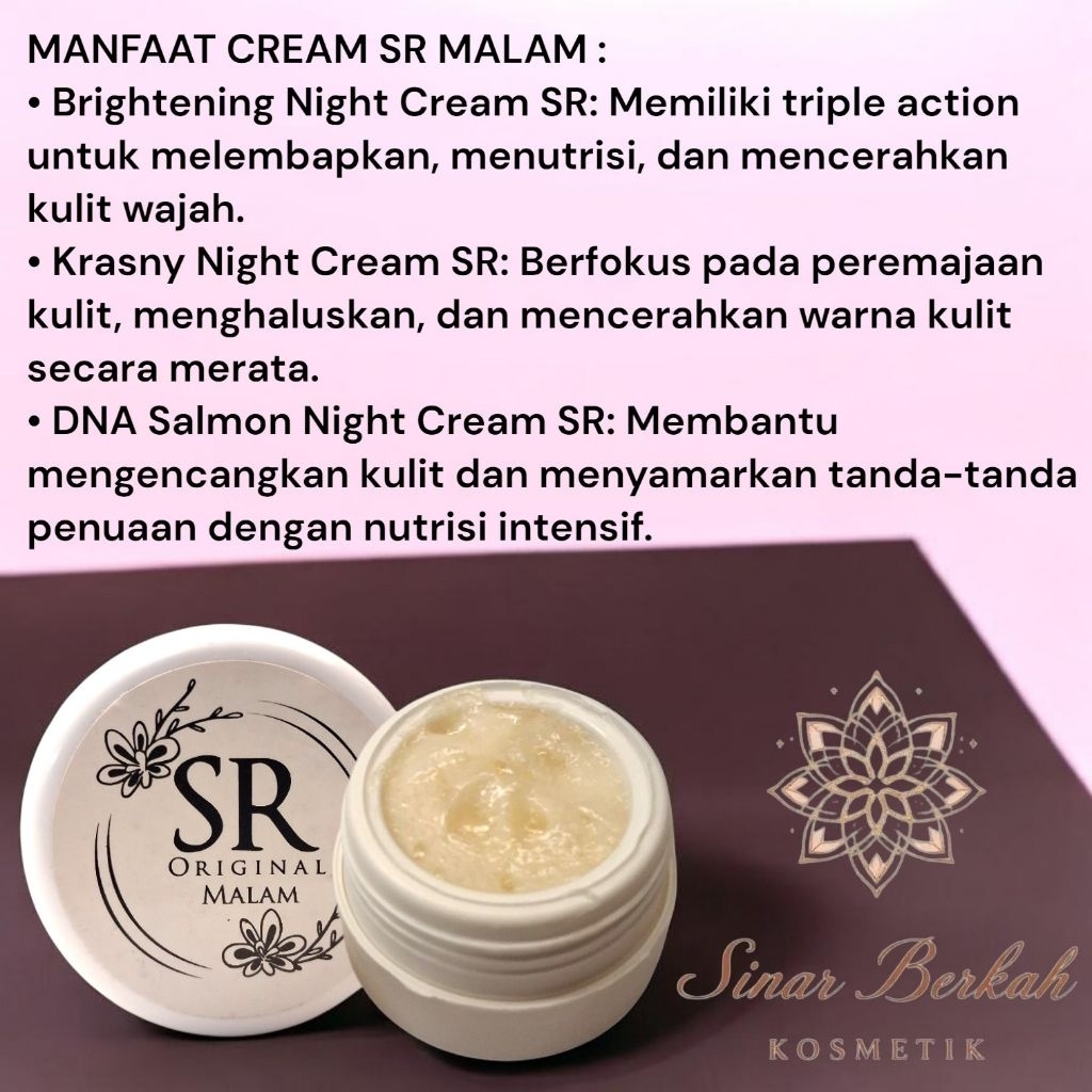 CREAM SR MALAM ORIGINAL