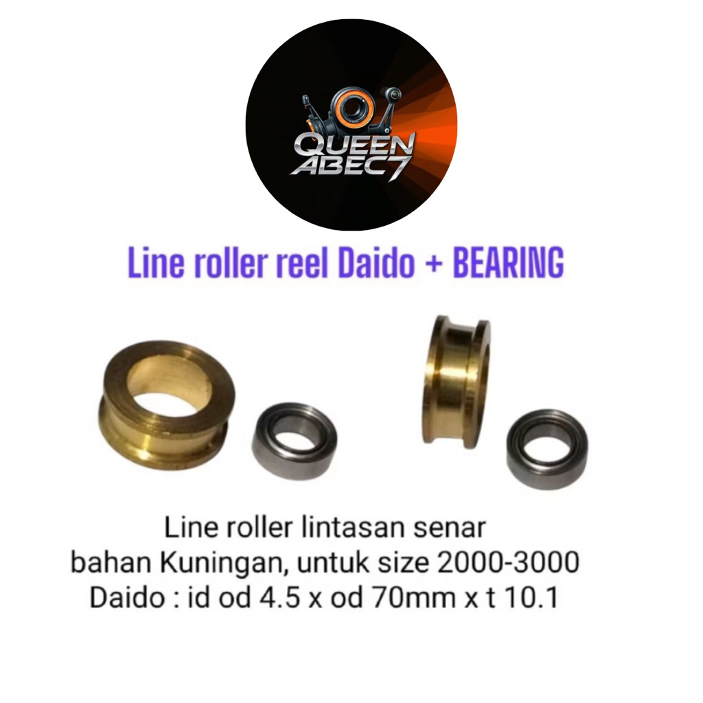 Line Roller DAIDO / Roller Gold lintasan tali senar Reel pancing + Bearing