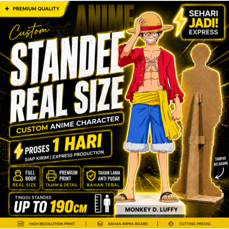Standee Anime Custom Real Size