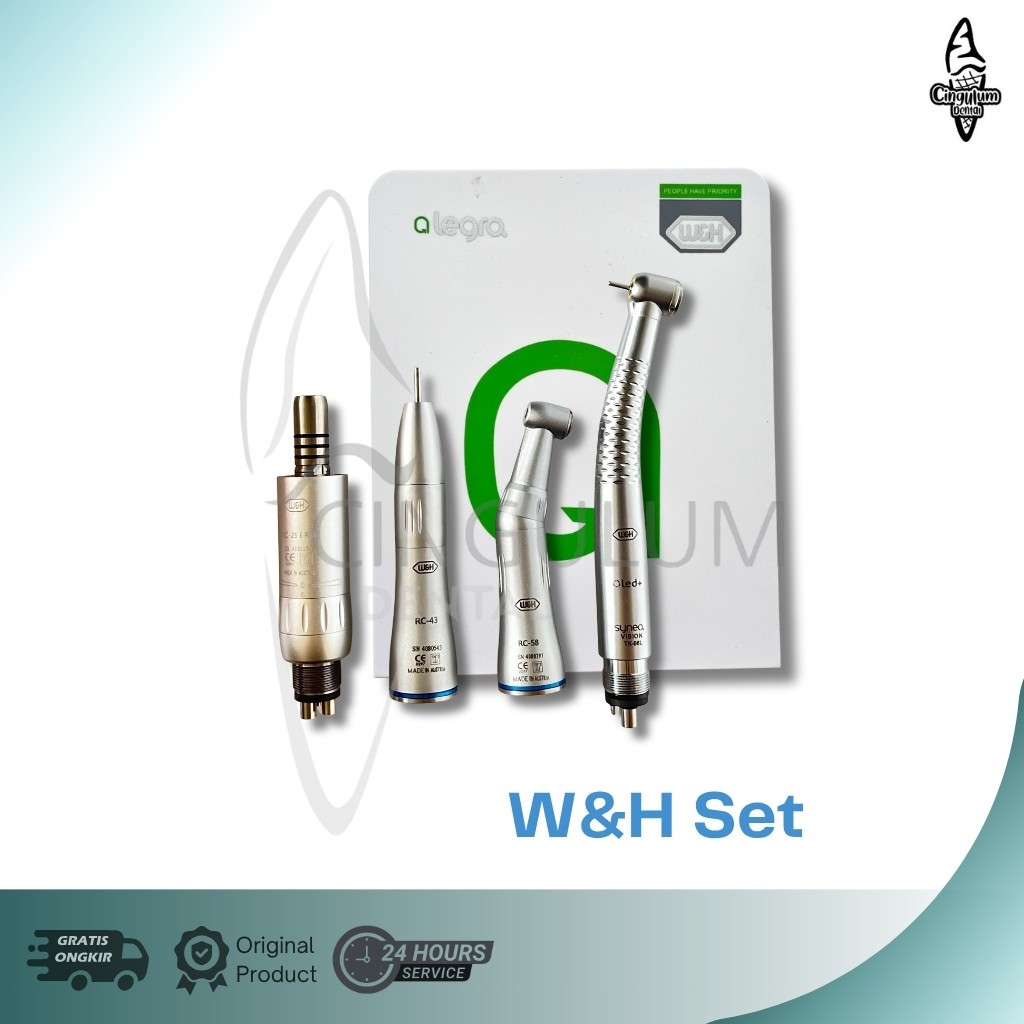 CINGULUM | WnH alegra full set highspeed 4hole push button LED dan lowspeed 4hole push button