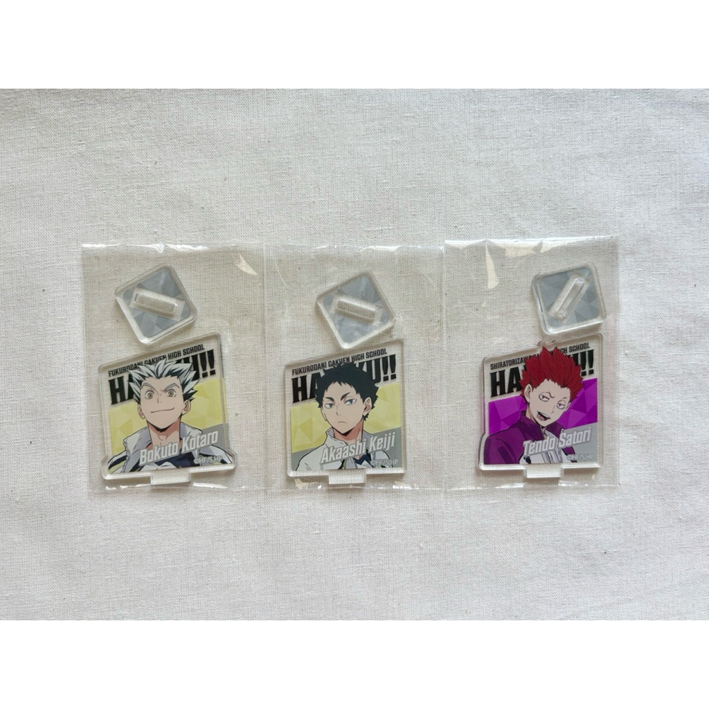 Haikyuu Mini Acrylic Stand Bokuto Koutaro Akaashi Keiji Tendou Satori Acsta Standee Akrilik