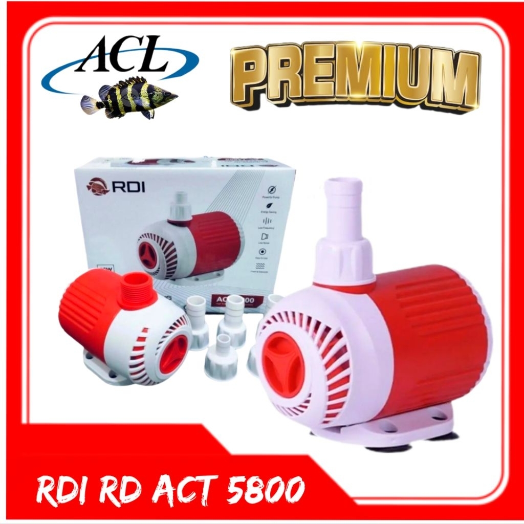 POMPA CELUP AIR KOLAM/AQUARIUM RDI ACT-5800 MESIN CELUP TENAGA BESAR LOW WATT