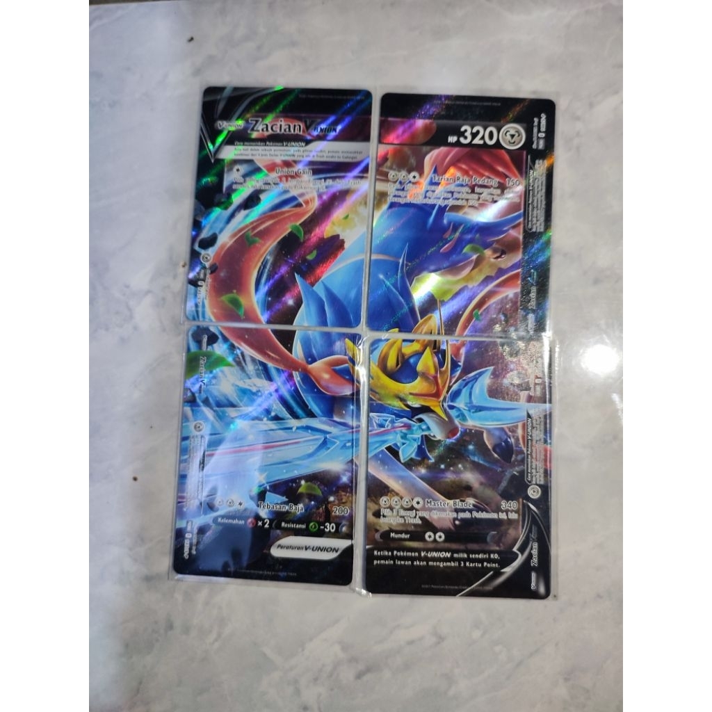kartu pokemon zacian V union original