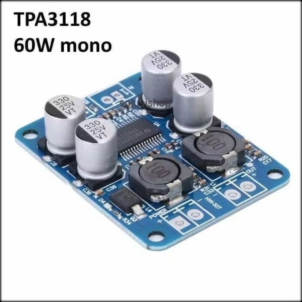 Amplifier class D TPA3110 Mono  60watt