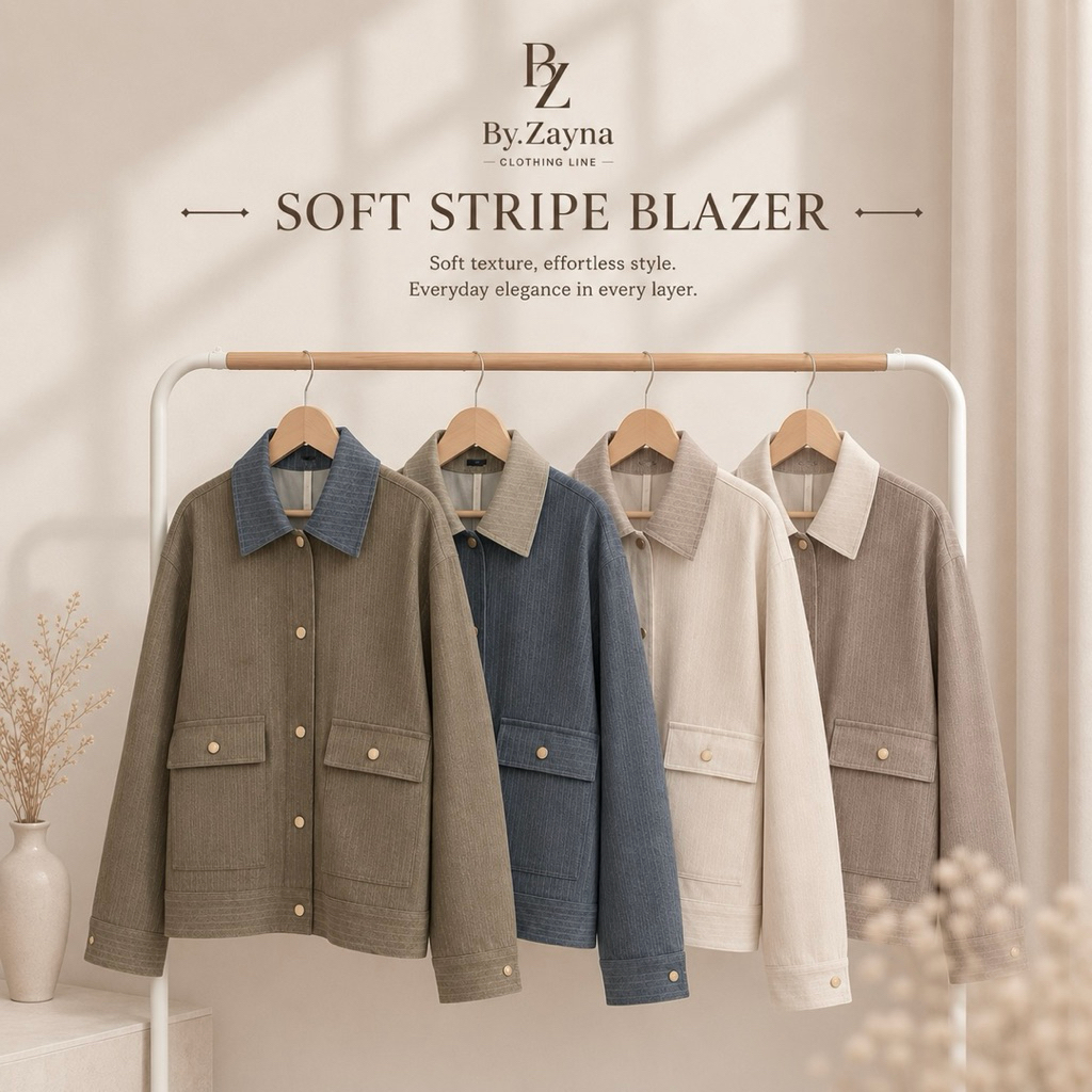 Soft Stripe Blazer