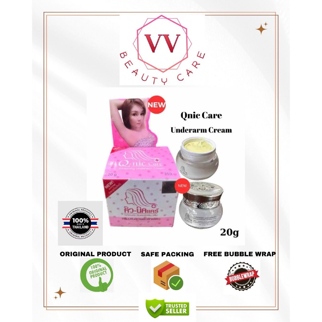 QNIC CARE WHITENING UNDERARM CREAM ORIGINAL 20gr