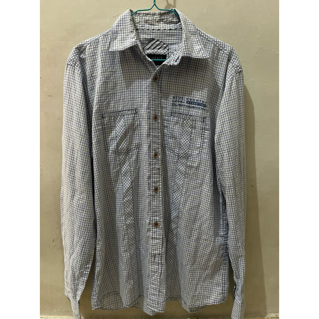 PL - kemeja kotak biru by Ollo