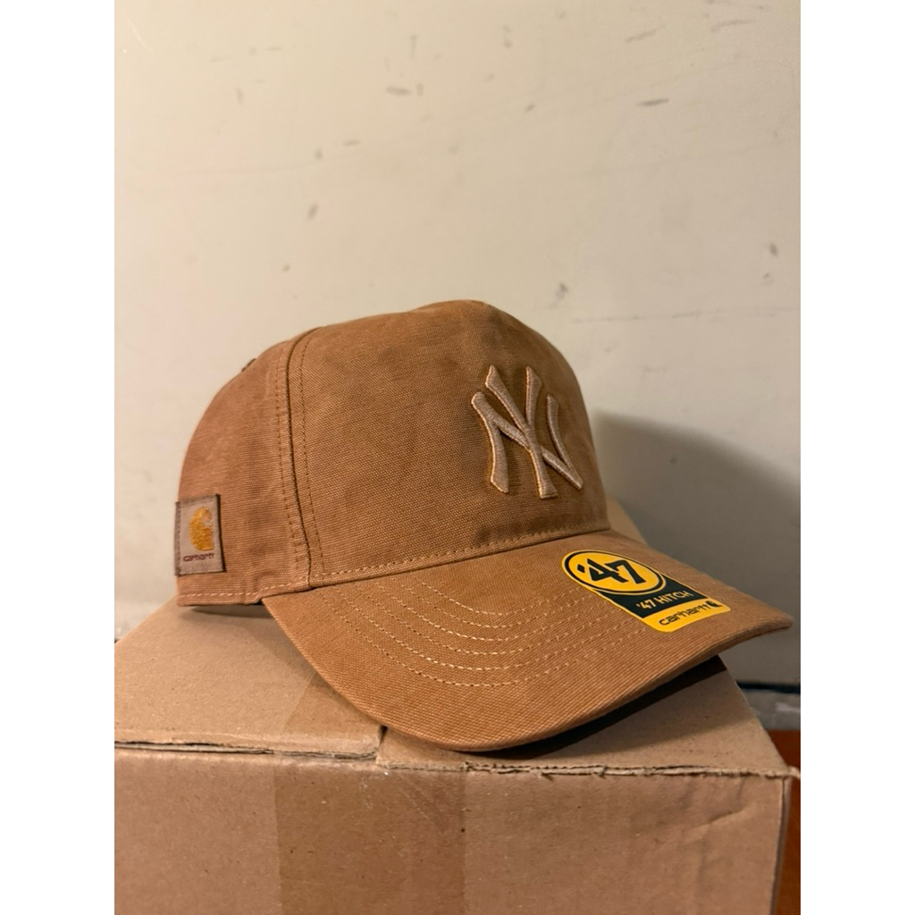 Carhartt x 47brand cap dyed hitch NY brown