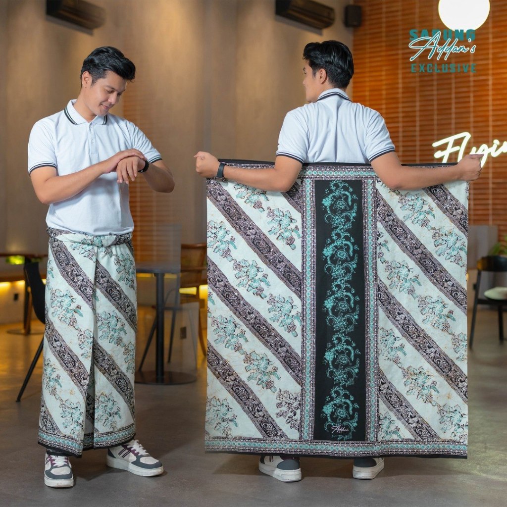 Sarung Batik Cap Semi Tulis Pekalongan Sarung Batik Pria Dewasa Kain Katun Candimekar Motif Kekinian