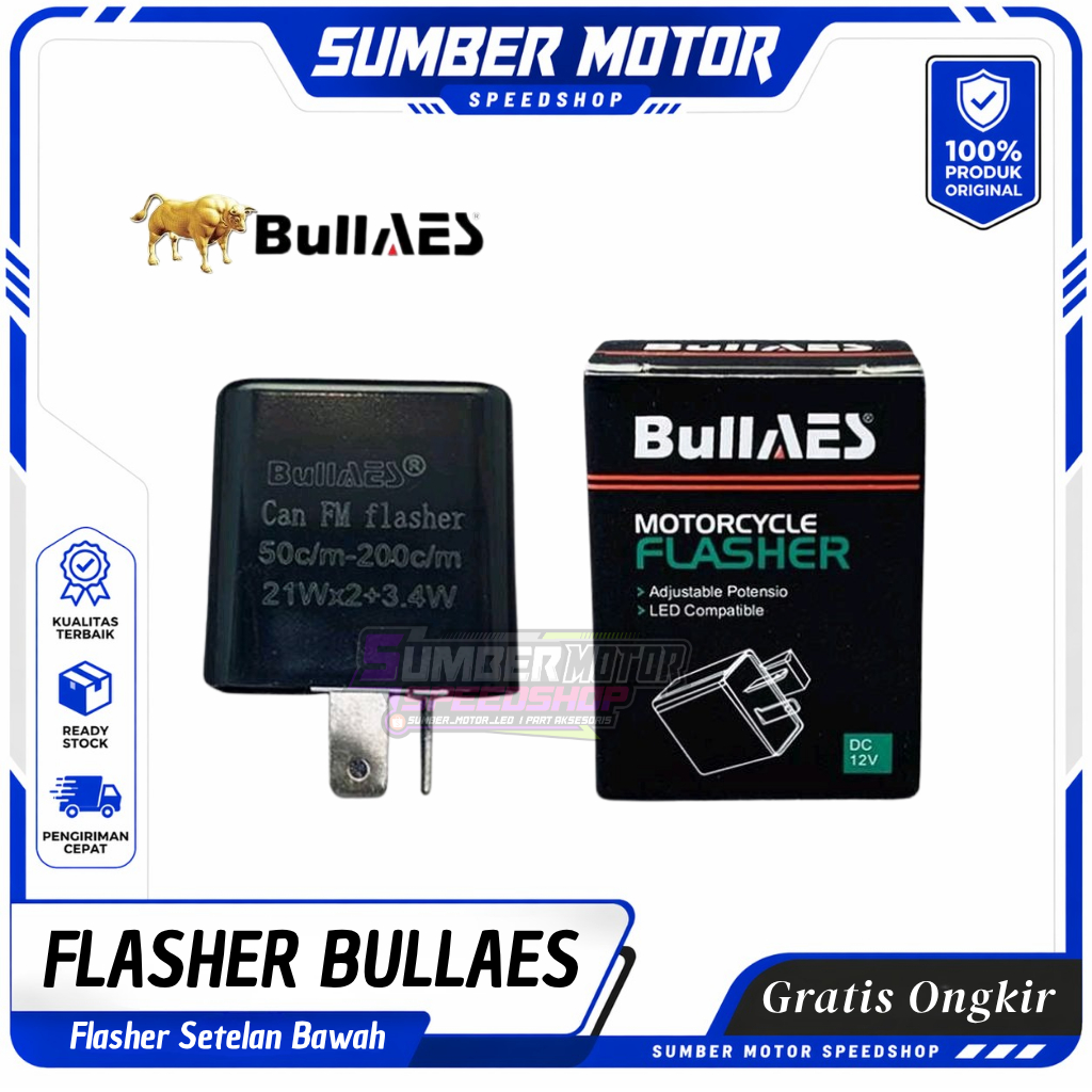 BULLAES Flasher Sein Setelan Kedip Cepat Lambat LED flaser Sen BullAes Original