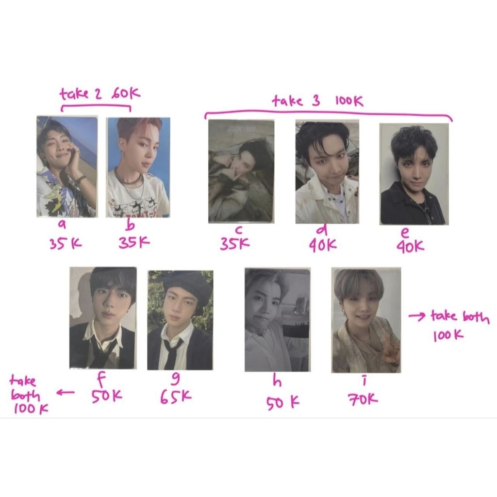 PHOTOCARD PC BTS OFFICIAL ALBUM RM JIN SUGA J-HOPE V JIMIN JUNGKOOK BUTTER PROOF JITB ASTRONAUT