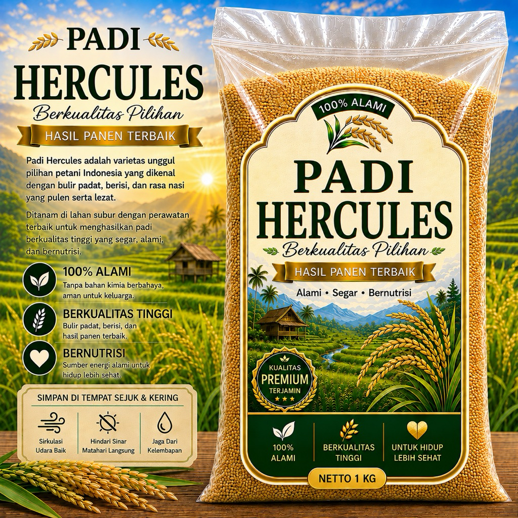 padi unggul bibit padi benih padi ghg 02 original kemasan 5kg