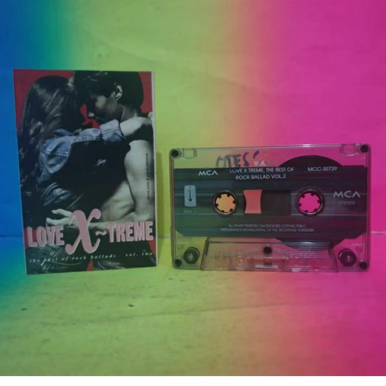 kaset LOVE X-TREME various artist THE BEST OF ROCK BALLADS vol. 2 BAGUS guns n roses TRIXTER steelhe