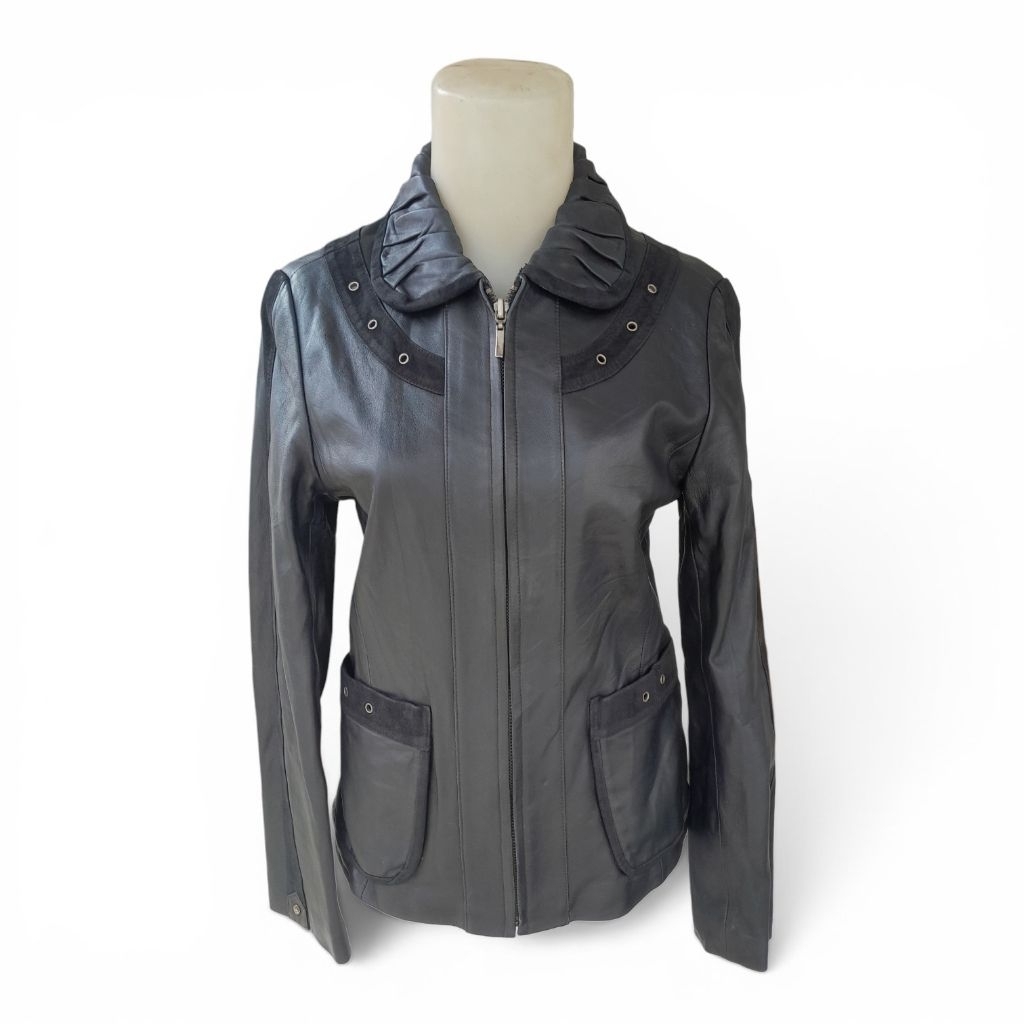 JAKET KULIT LEATHER JACKET PRELOVED 6