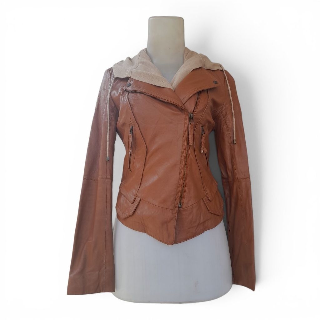 JAKET KULIT LEATHER JACKET PRELOVED 8