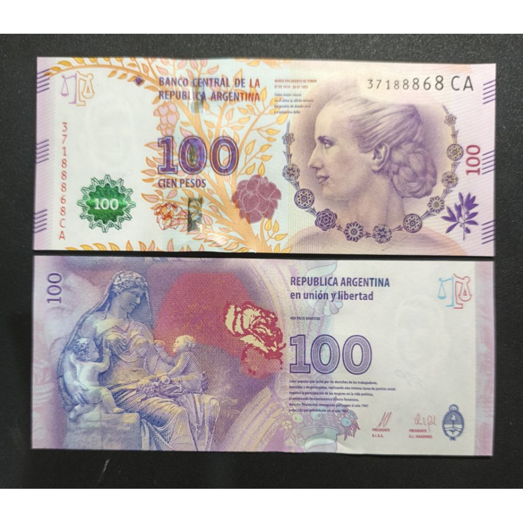 Uang kertas Asing Argentina 100 pesos