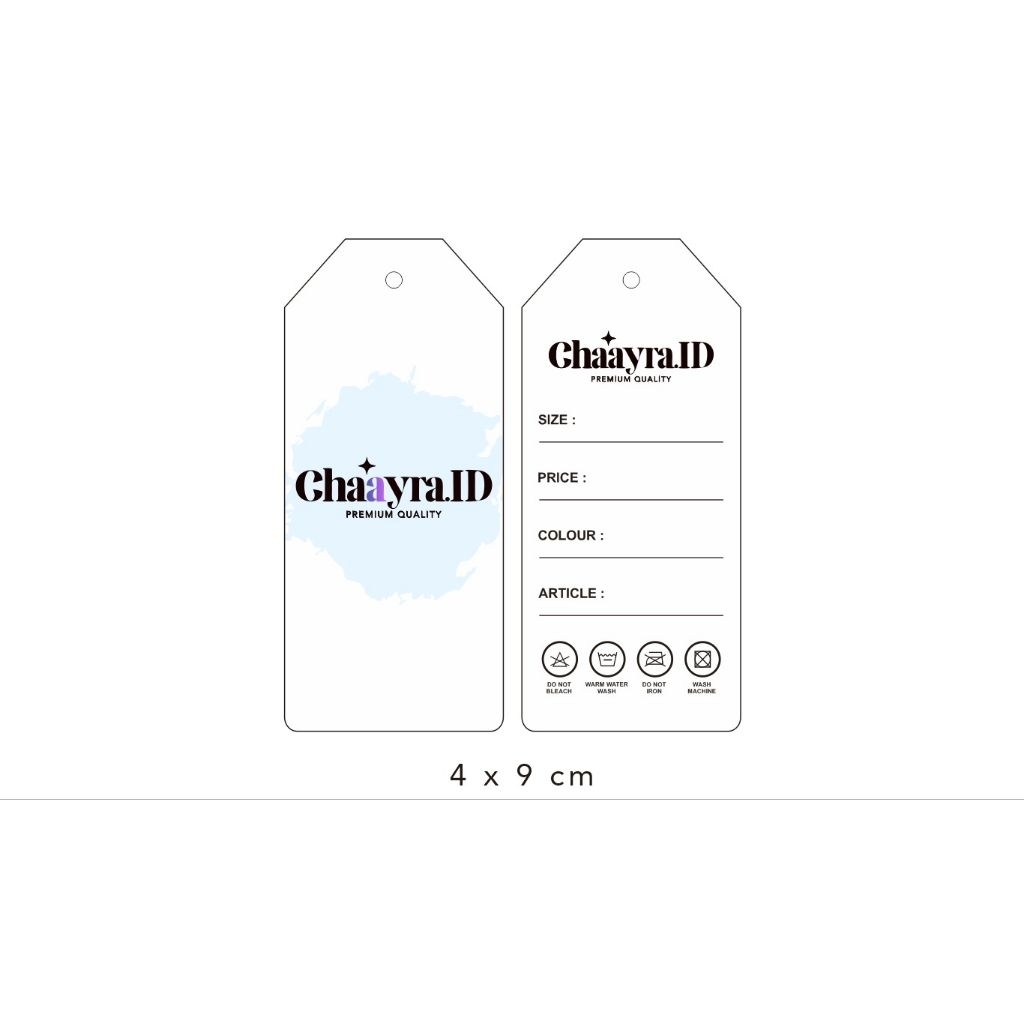 Stiker Label Celana panjang wanita