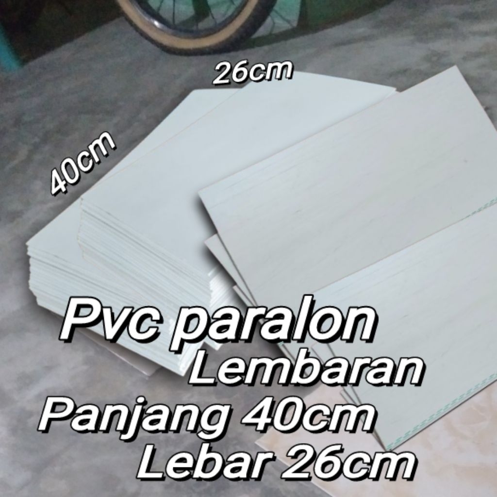 lembaran paralon pvc panjang 40 cm Lebar 26 cm