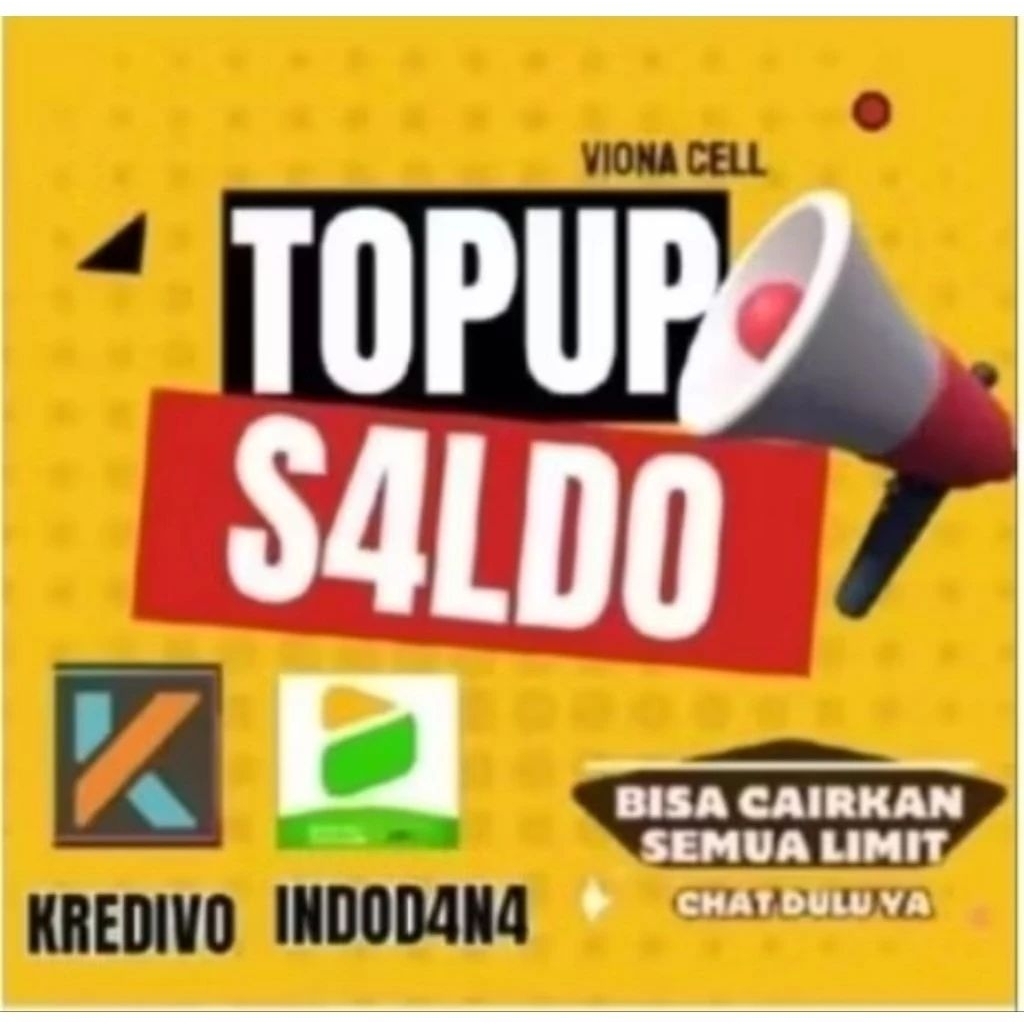 TERPERCAYA TOP SALDO UP KREDIVO DLL SALDO/PULSA TRANSFER 500K-30JT KE SEMUA TERMURAHhhhh