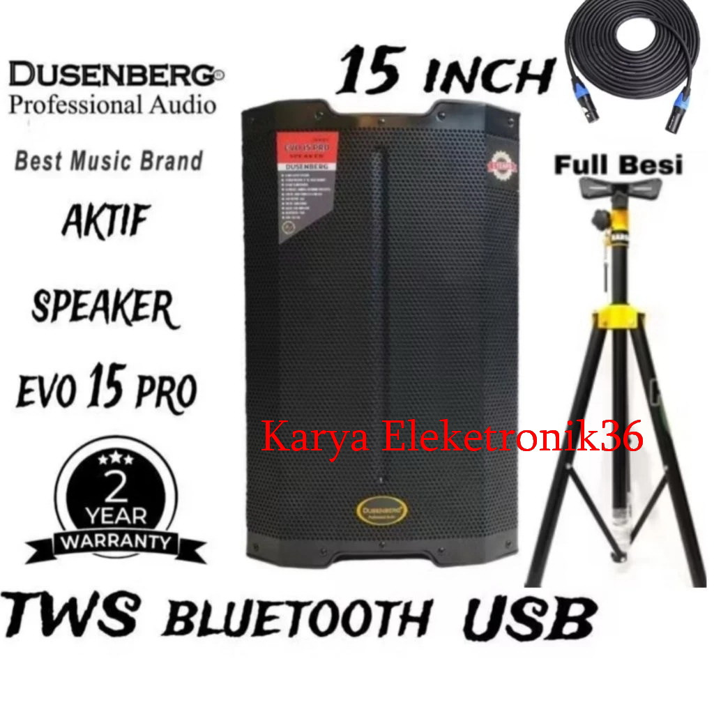 SPEAKER AKTIF DUSEMBERG EVO15 PRO SPEAKER AKTIF 15 INCH TWS DUSEMBERG EVO15 PRO