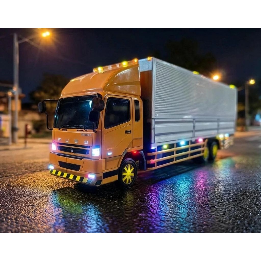 Miniatur Truk Tronton Fuso Ranger Fuso Fighter Fuso#miniatur truk kayu#mainan edukasi