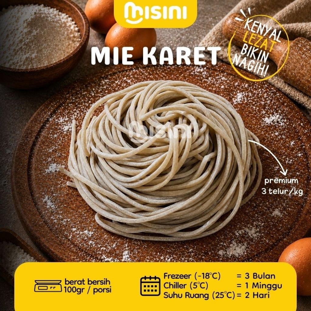 (Instant) Mie Mentah Fresh - Mie Ayam - Mie Basah  - Premium