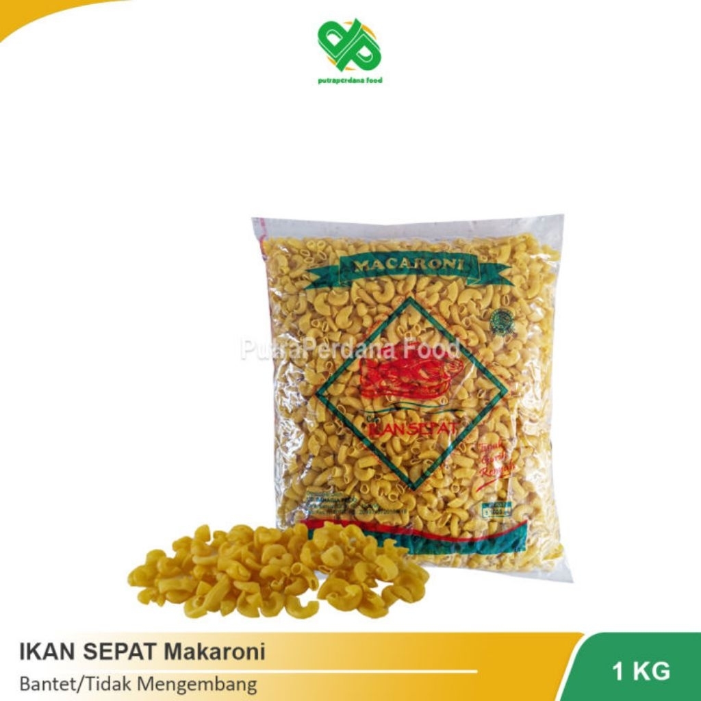 Makaroni sepat/makaroni bantet mentah 1kg/makaroni sepat bantet/cod