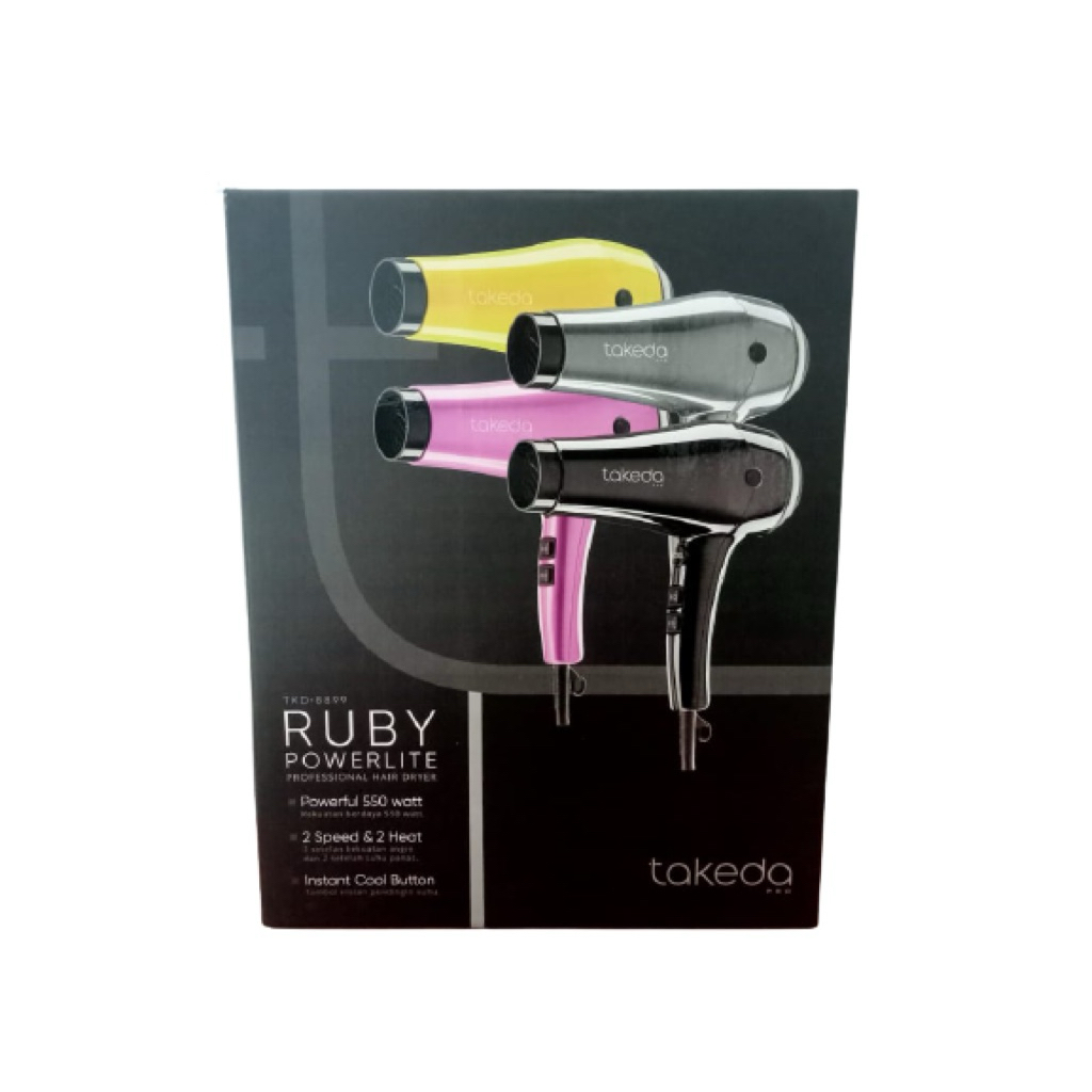 HAIR DRYER TAKEDA RUBY 8899 BLACK , HAIR DRYER TAKEDA BLACK , HAIR DRYER TAKRDA 550 WATT