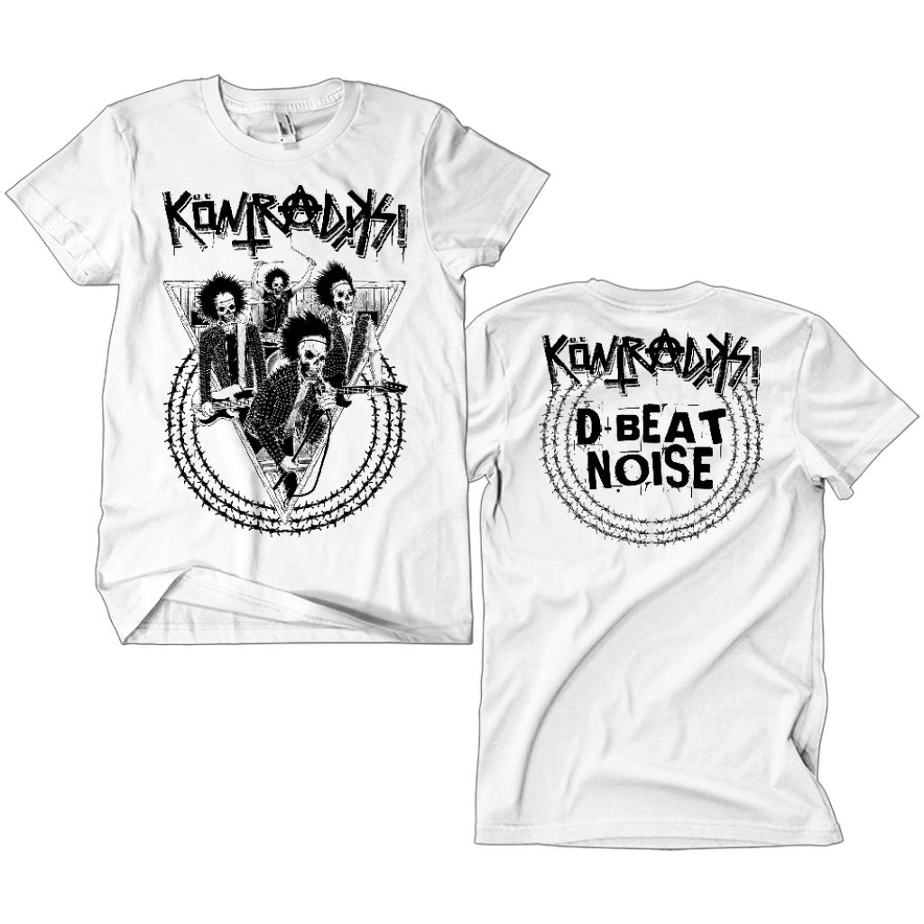Kaos Band Punk Kontradiksi - Dbeat Noise putih