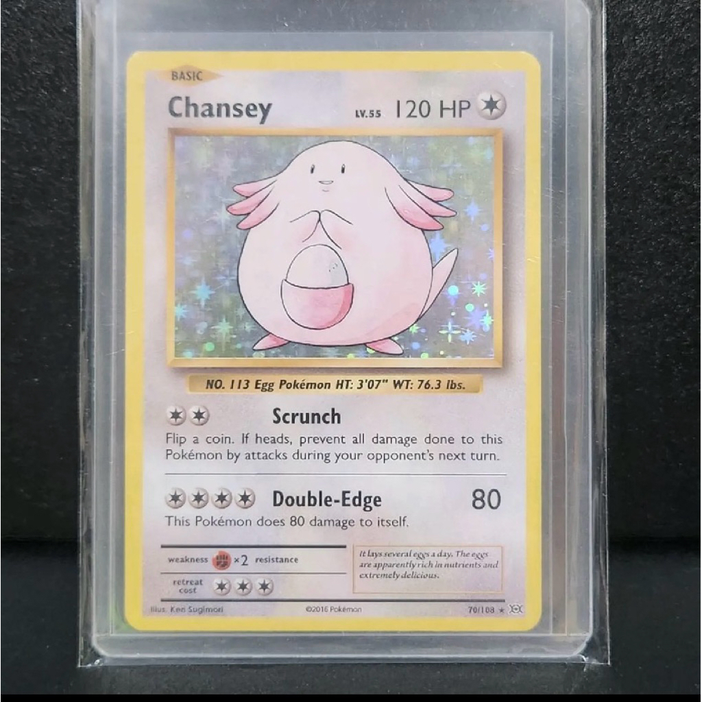 TCG - POKEMON CARD ENGLISH XY EVOLUTIONS HOLO 70/108 CHANSEY KARTU TRADING CARD GAME