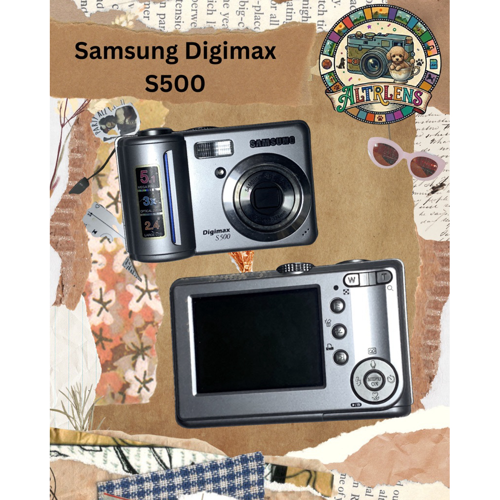 Y2K/Retro/Vintage Camera Kamera Digital /Digicam Samsung Digimax S500 (baca deskripsi)