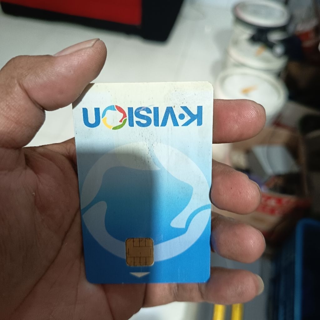 kartu tayang kvision ( bekas )