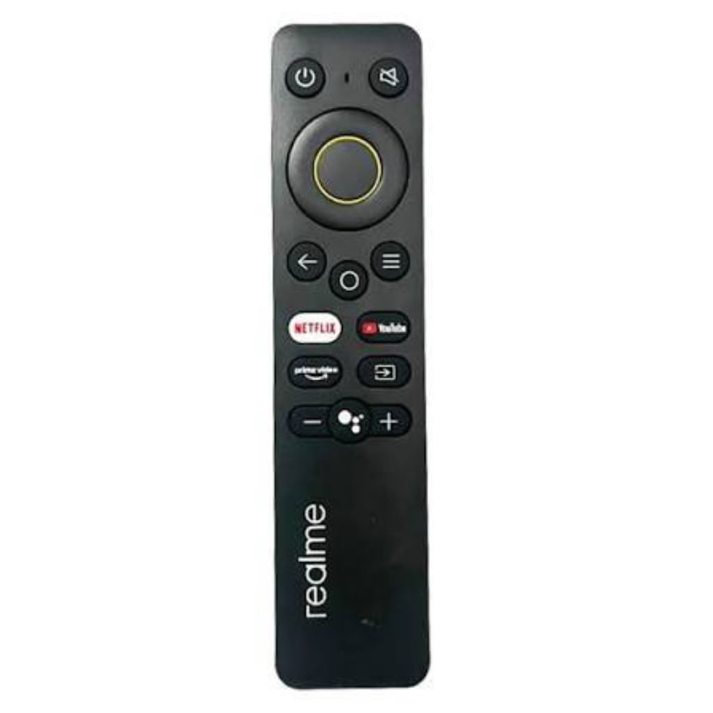 Remote Realme Smart TV - Bluetooth & Mikrofon Suara, Kompatibel untuk Ukuran TV 32-50 Inch