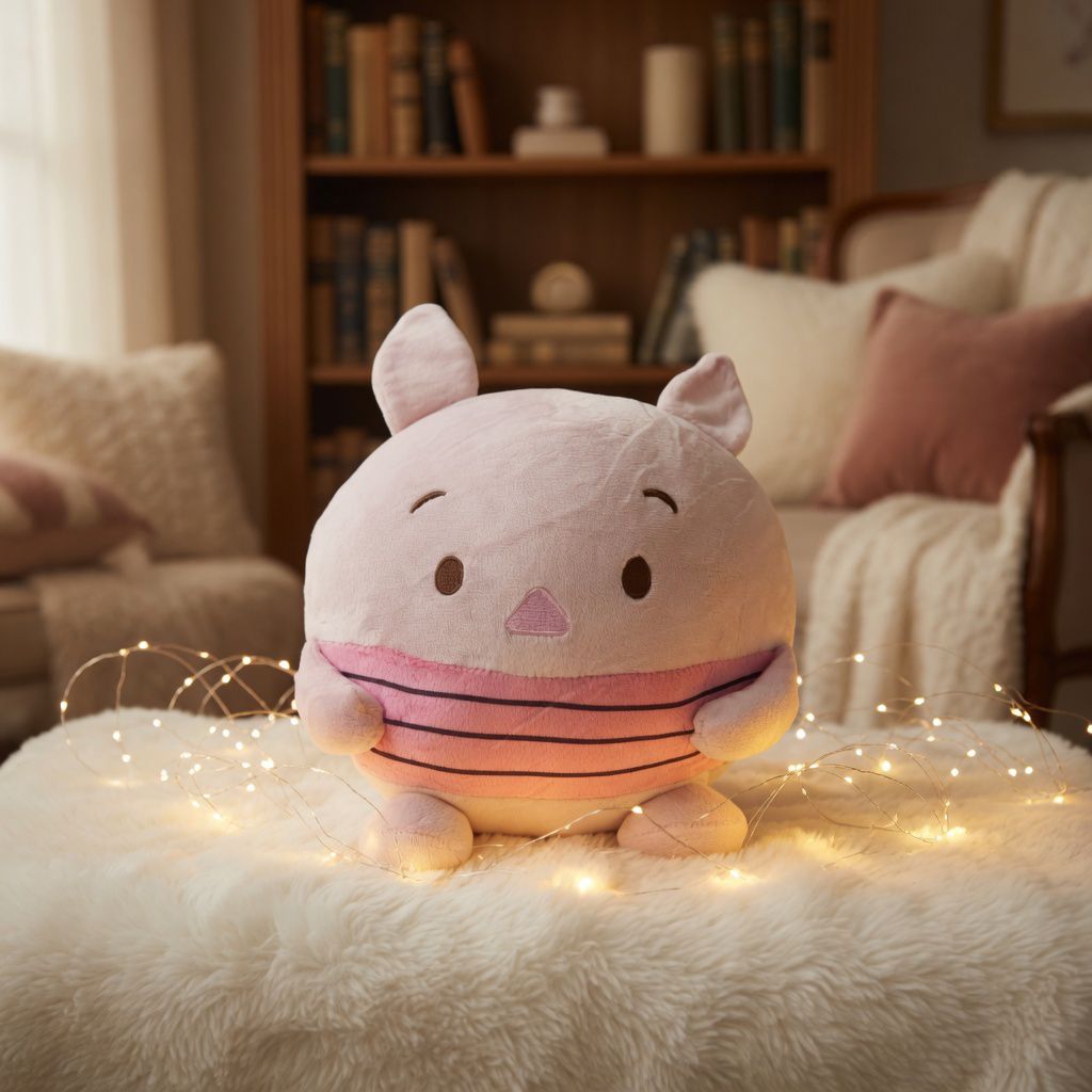 Fluffy Piglet Tsum Tsum Original bahan lembut miniso bisa untuk bantal
